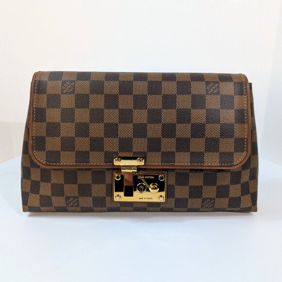 Louis Vuitton Handbags - Louis Vuitton Brown Damier Ebene Canvas Pallas Clutch